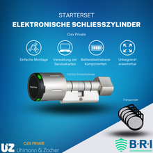 Lade das Bild in den Galerie-Viewer, Starterset Schließzylinder Clex Private